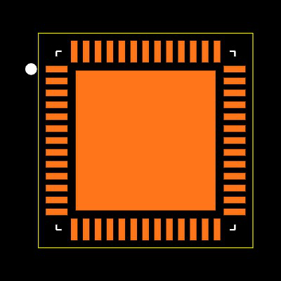 nRF54L15-QGAA-R7 Footprint