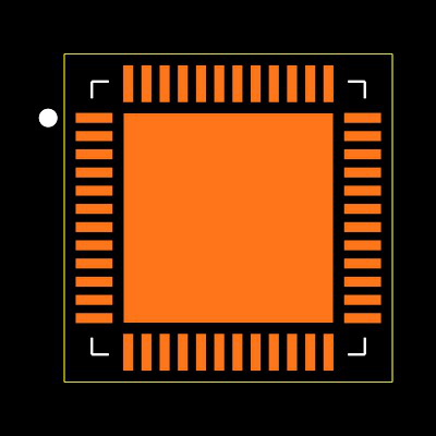 NRF52810-QFAA-T Footprint