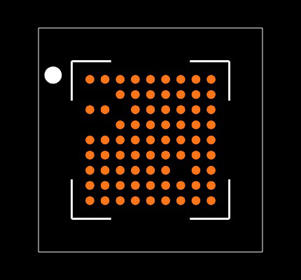NRF52833-CJAA-R7 Footprint
