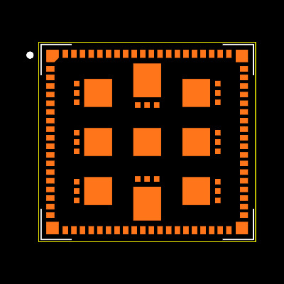 NRF9151-LACA-R Footprint