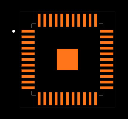 W78E052DFG Footprint