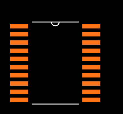 74LCX541MTCX Footprint