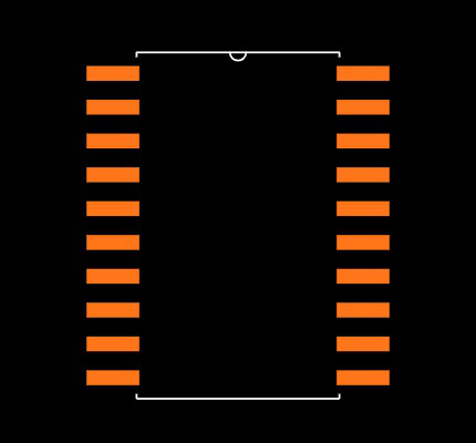 74LVT245WMX Footprint