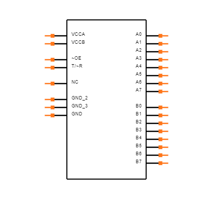 74LVX3245MTC Symbol