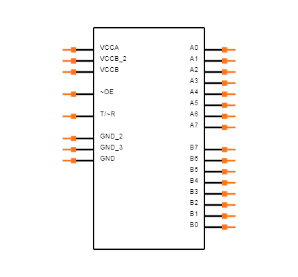 74LVX4245MTCX Symbol