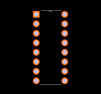 CD4051BCN Footprint