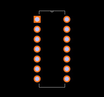 MM74HC14N Footprint