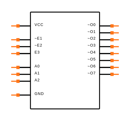74LCX138MX Symbol