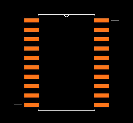 74VHC244M Footprint