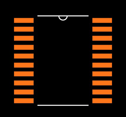 74VHCT244AMTC Footprint