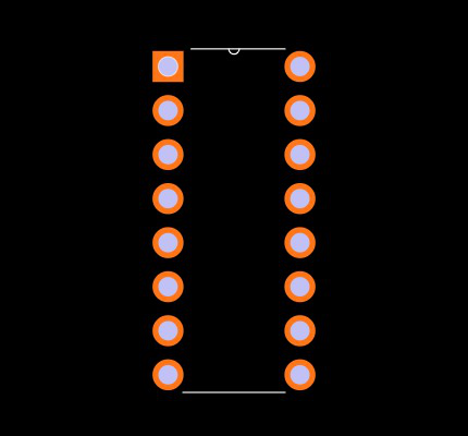 CD4053BCN Footprint