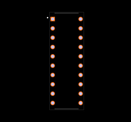 DM74LS240N Footprint