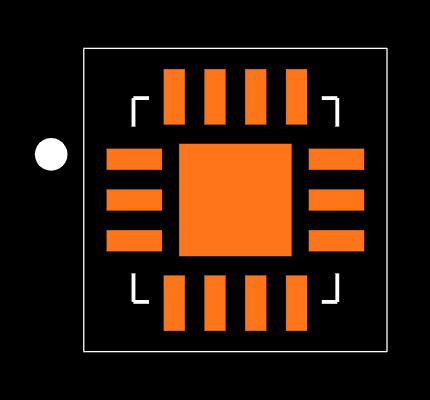 FUSB302B10MPX Footprint