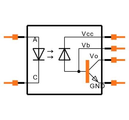 HCPL0500 Symbol