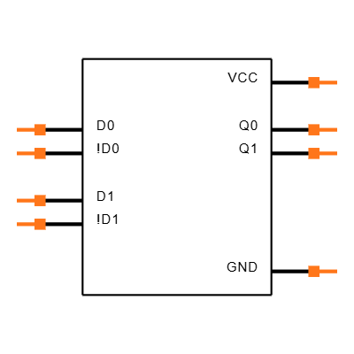 MC100EPT23DTG Symbol