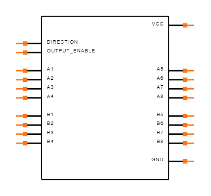 MC74HC245ADWG Symbol