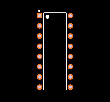 MC74HC4053AN Footprint