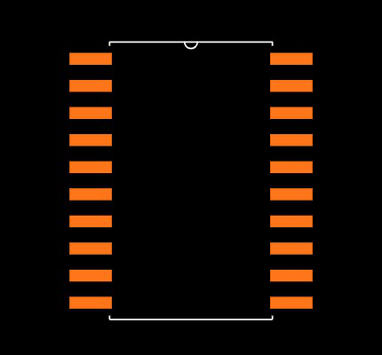 MM74HC574WM Footprint