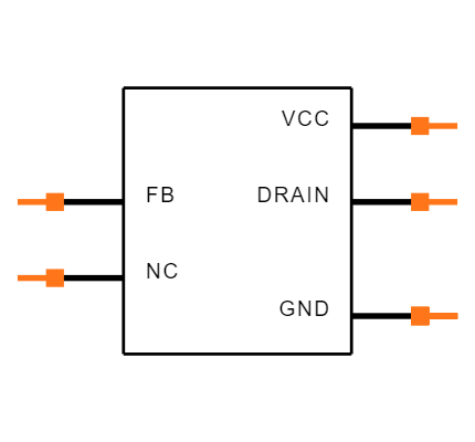NCP1076P065G Symbol