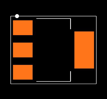 NCP1117LPST50T3G Footprint