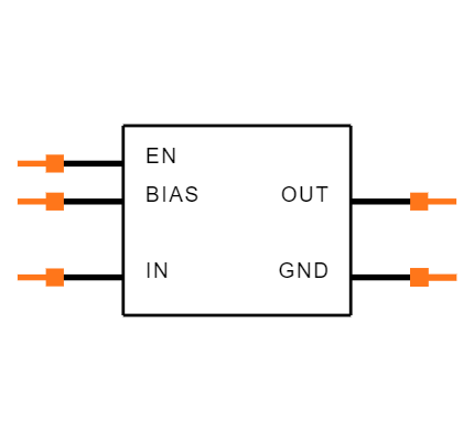 NCP133AMX180TCG Symbol