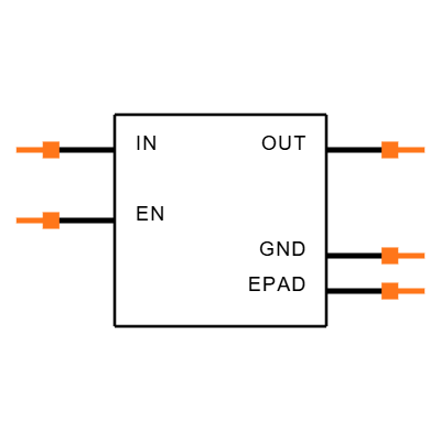 NCP163AMX330TBG Symbol