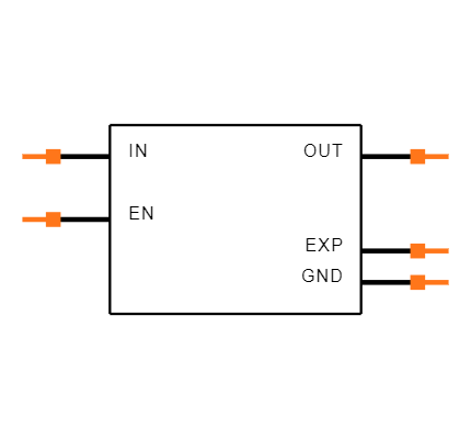 NCP170AMX135TCG Symbol