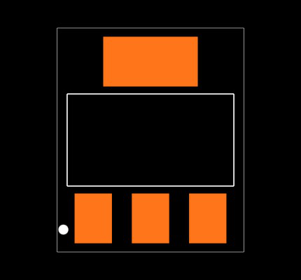NCV1117ST33T3 Footprint