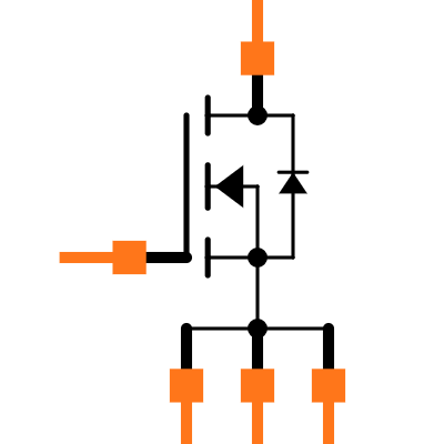 NTMFSC4D2N10MC Symbol