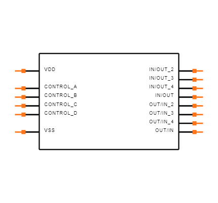 CD4066BCN Symbol