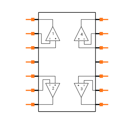LM324N Symbol