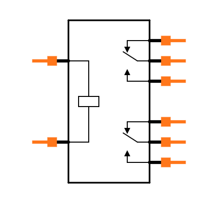 G2RL-2-12VDC Symbol