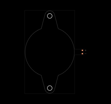 AI-3135-TF-LW100-R Footprint