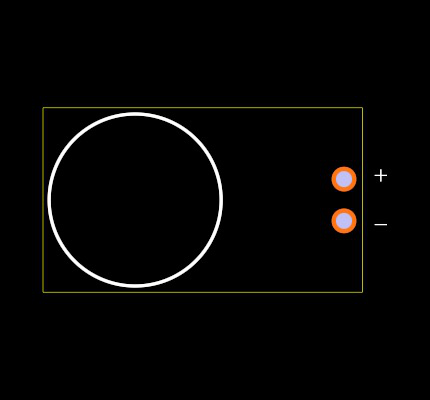 POW-1644L-B-LW100-R Footprint