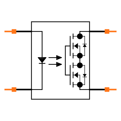 AQY210EHAX Symbol
