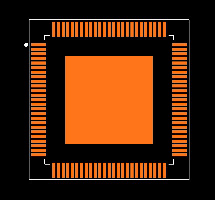 P2X8C4M64P Footprint