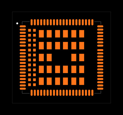 EC25EFATEA-512-STD/EC25EFAR02A02M4G Footprint