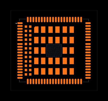 EG25GGC-128-SGNS Footprint