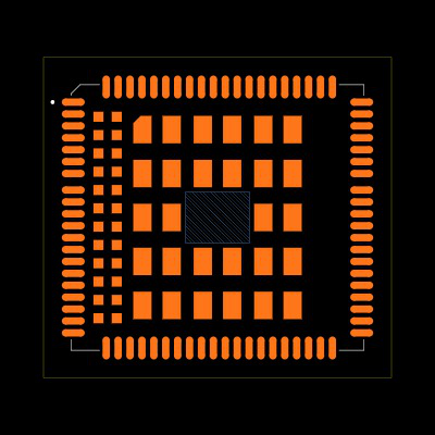 EG25GLGA-128-SGNS Footprint