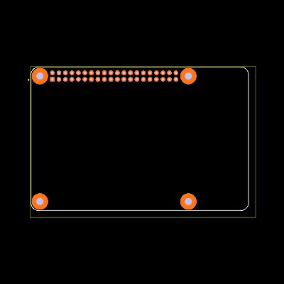 RASPBERRY PI 4 MODEL B 4G Footprint