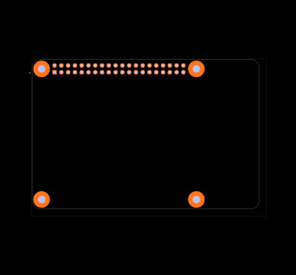 RASPBERRY PI B+ Footprint