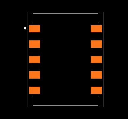 R2D10-1215/P-R Footprint