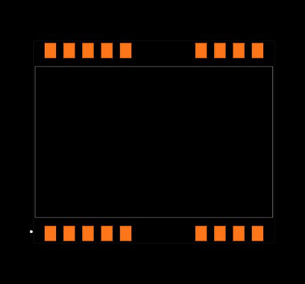 REC10-2412SRWZ/H2/A/M/SMD Footprint