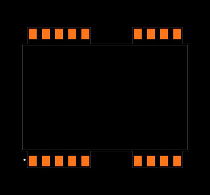 REC3-0505DRW/H6/A/SMD/CTRL Footprint