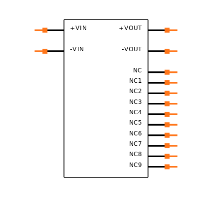 REC3-0505SR/H1/SMD-R Symbol
