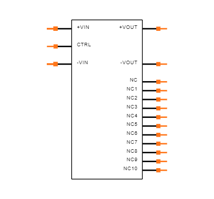 REC3-1212SRW/H2/A/M/SMD/CTRL-R Symbol