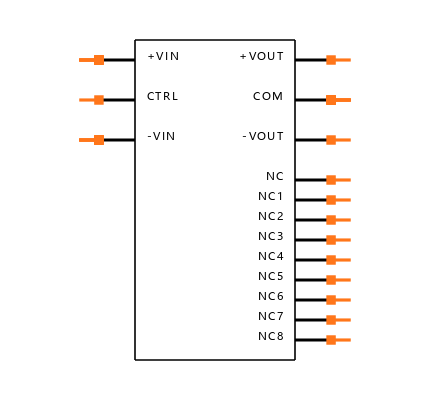 REC5-0512DRW/H2/A/M/SMD/CTRL-R Symbol