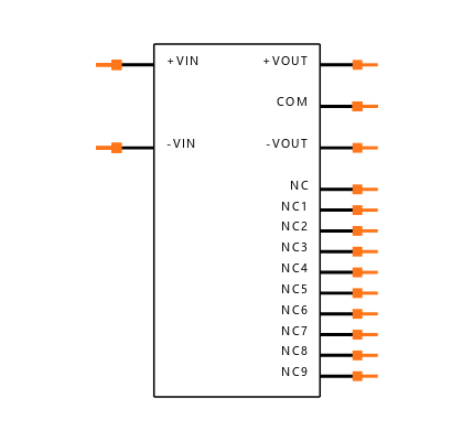 REC5-2405DRW/H2/C/SMD-R Symbol