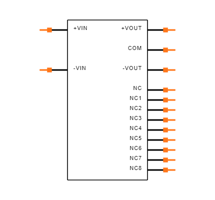 REC5-2405DRWZ/H6/A/SMD-R Symbol