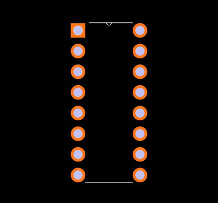 HIN232ECPZ Footprint
